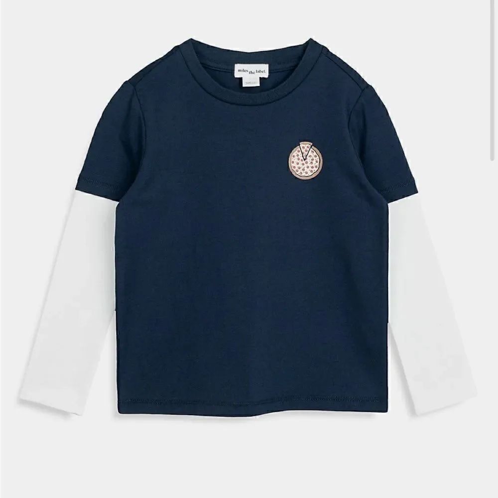 Miles the Label Miles, 2T Little Boy's All Dressed Twofer Long-Sleeve T-Shirt
